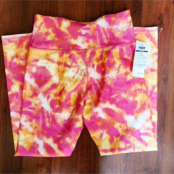 WILDFOX NWT TIE DYE ATHLETIC PINK/ORANGE SET SIZE MED - Picture 6 of 8